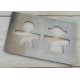 Posavasos metal siloueta Mr & Mrs