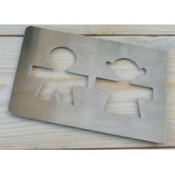 Posavasos metal siloueta Mr & Mrs
