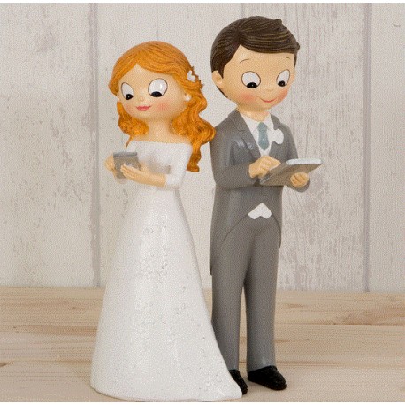 Figura tarta boda novios comunicados