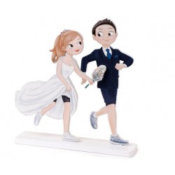 figura bodas madera plana running